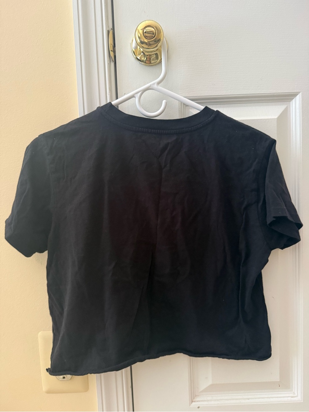 Hot Topic Black Graphic Tee with White Logo - Picture 2 of 3